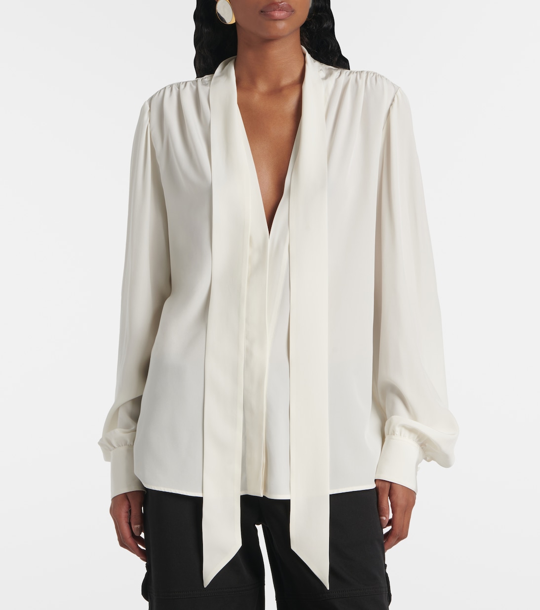 Blusa in seta crêpe de chine | Tom Ford