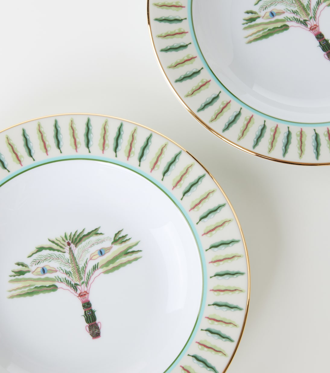 Eden set of 2 porcelain soup plates | La DoubleJ