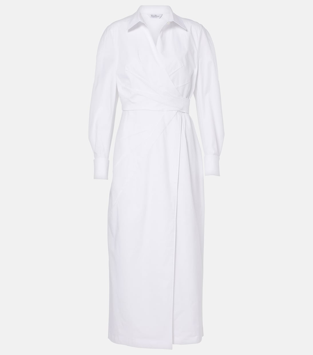 Abito a portafoglio in twill di misto cotone | Max Mara