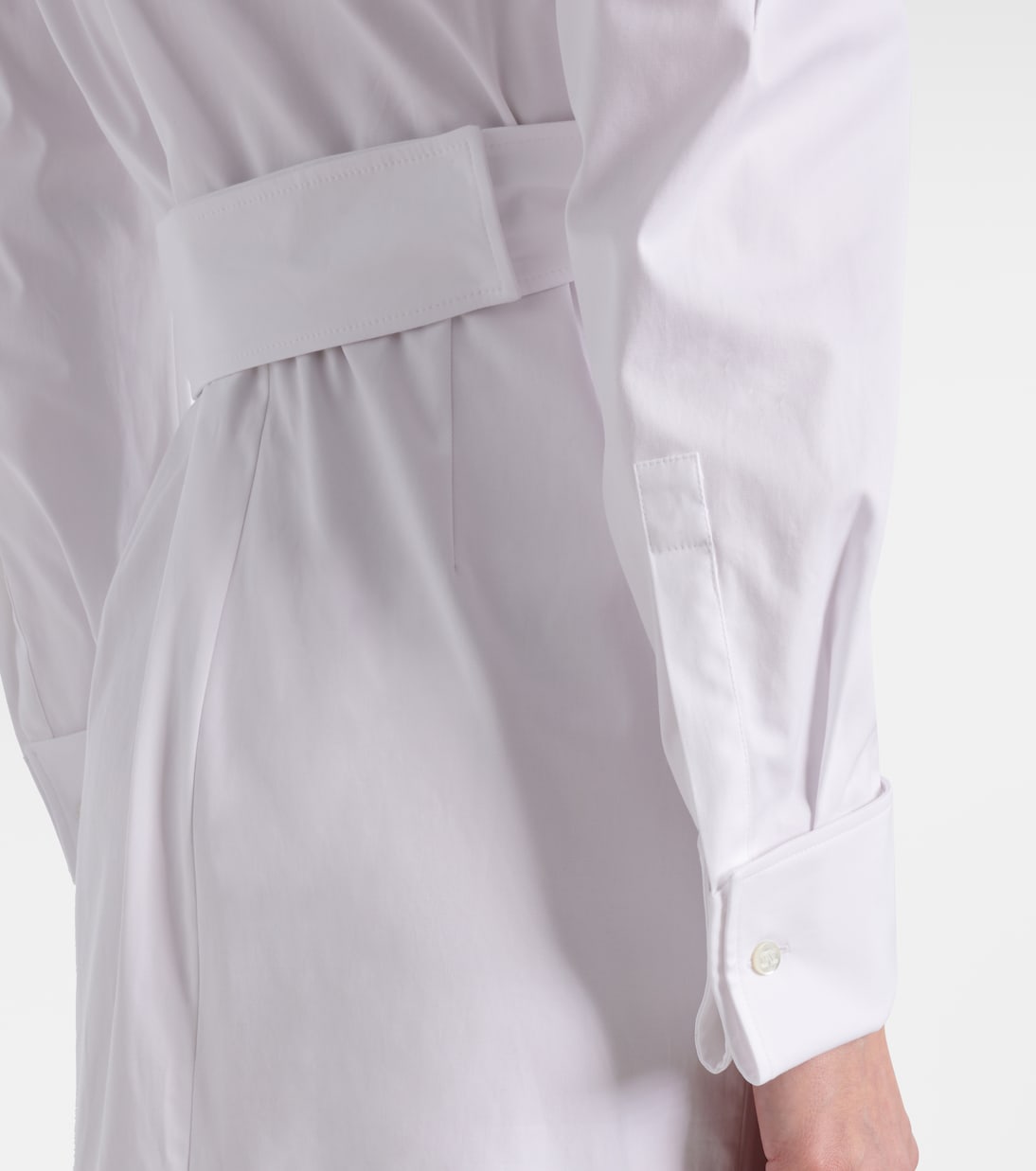 Abito a portafoglio in twill di misto cotone | Max Mara