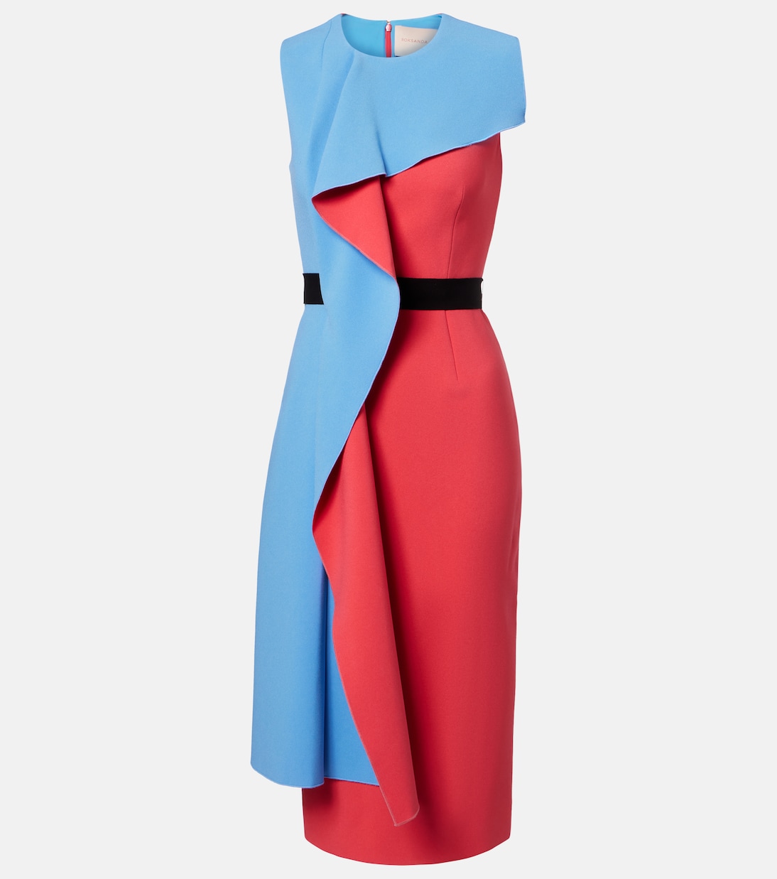 Vestido de cóctel Pembrook de crepé drapeado | Roksanda