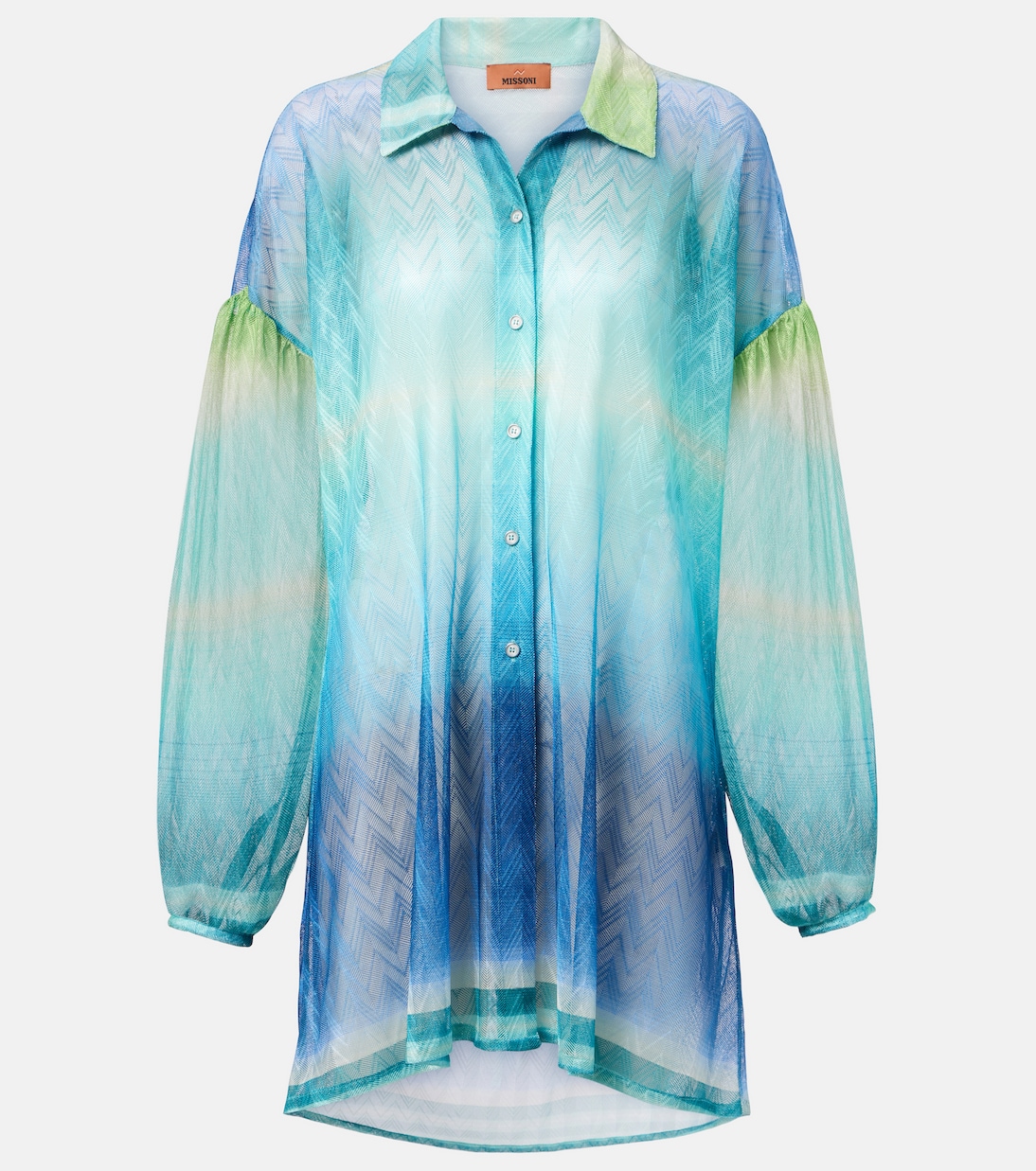 Oversize-Hemd aus Häkelstrick | Missoni