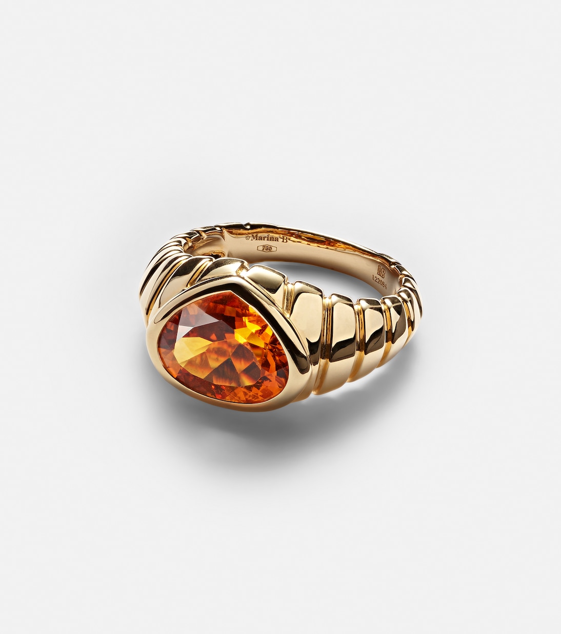 Anillo Timo de oro de 18 ct con citrino | Marina B