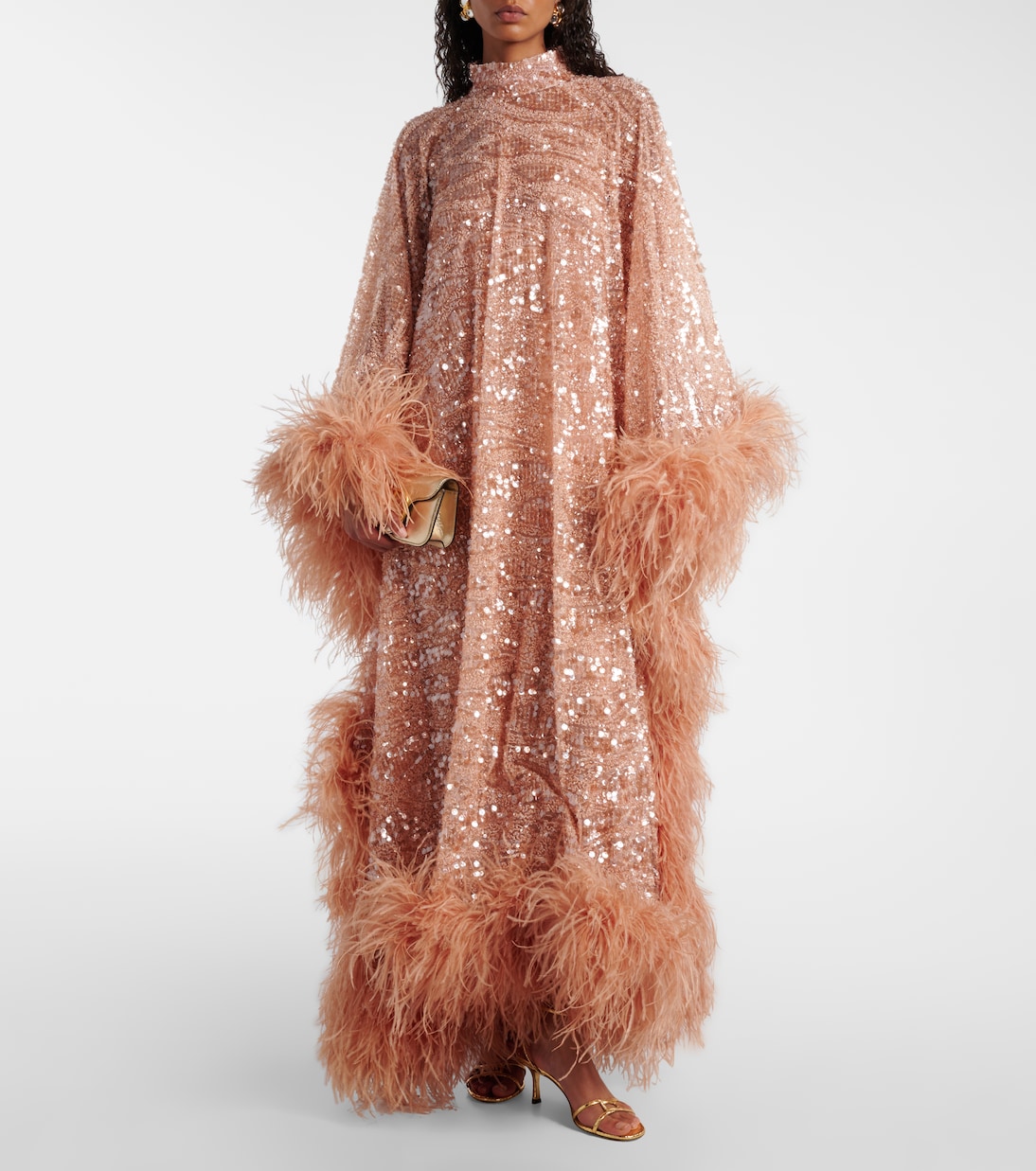 Casta Diva Sublime sequined tulle kaftan | Taller Marmo