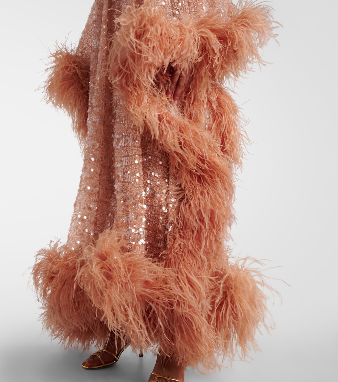 Casta Diva Sublime sequined tulle kaftan | Taller Marmo