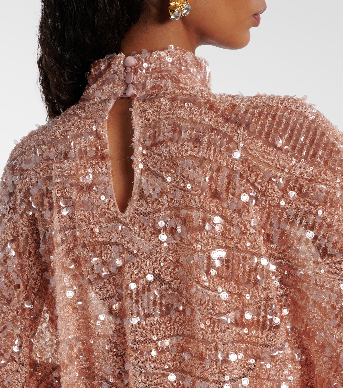 Casta Diva Sublime sequined tulle kaftan | Taller Marmo