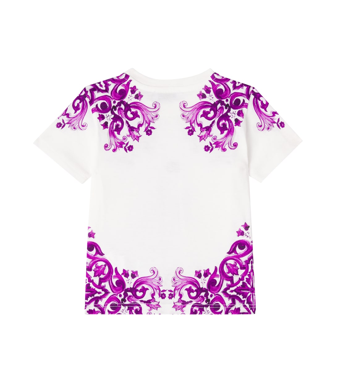 Baby DG Majolica cotton jersey T-shirt | Dolce&Gabbana Kids