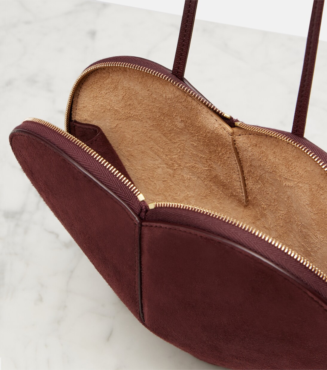 Le Cœur suede shoulder bag | Alaïa
