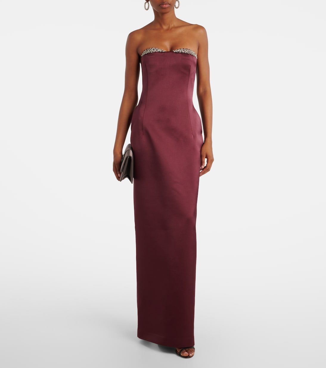 Abito lungo Noélie in raso | The New Arrivals Ilkyaz Ozel