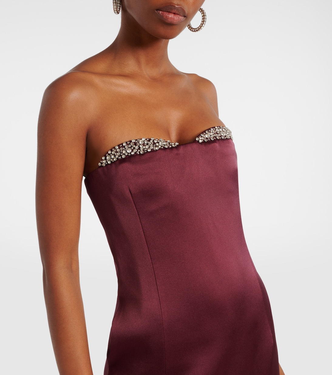 Abito lungo Noélie in raso | The New Arrivals Ilkyaz Ozel