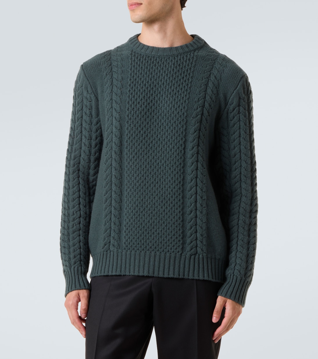 Pullover in cashmere a trecce | Kiton