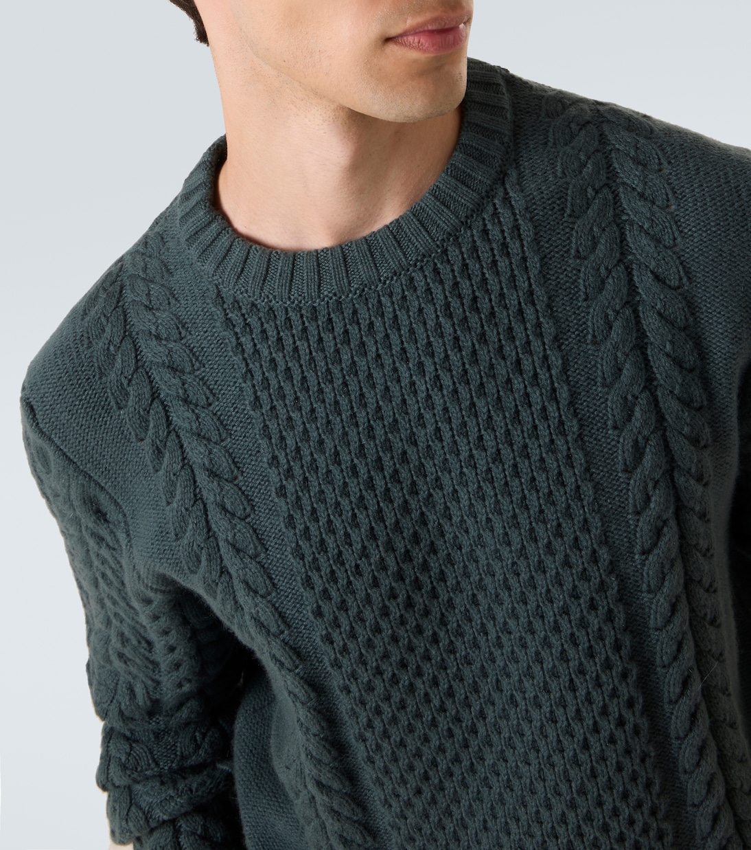 Pullover in cashmere a trecce | Kiton