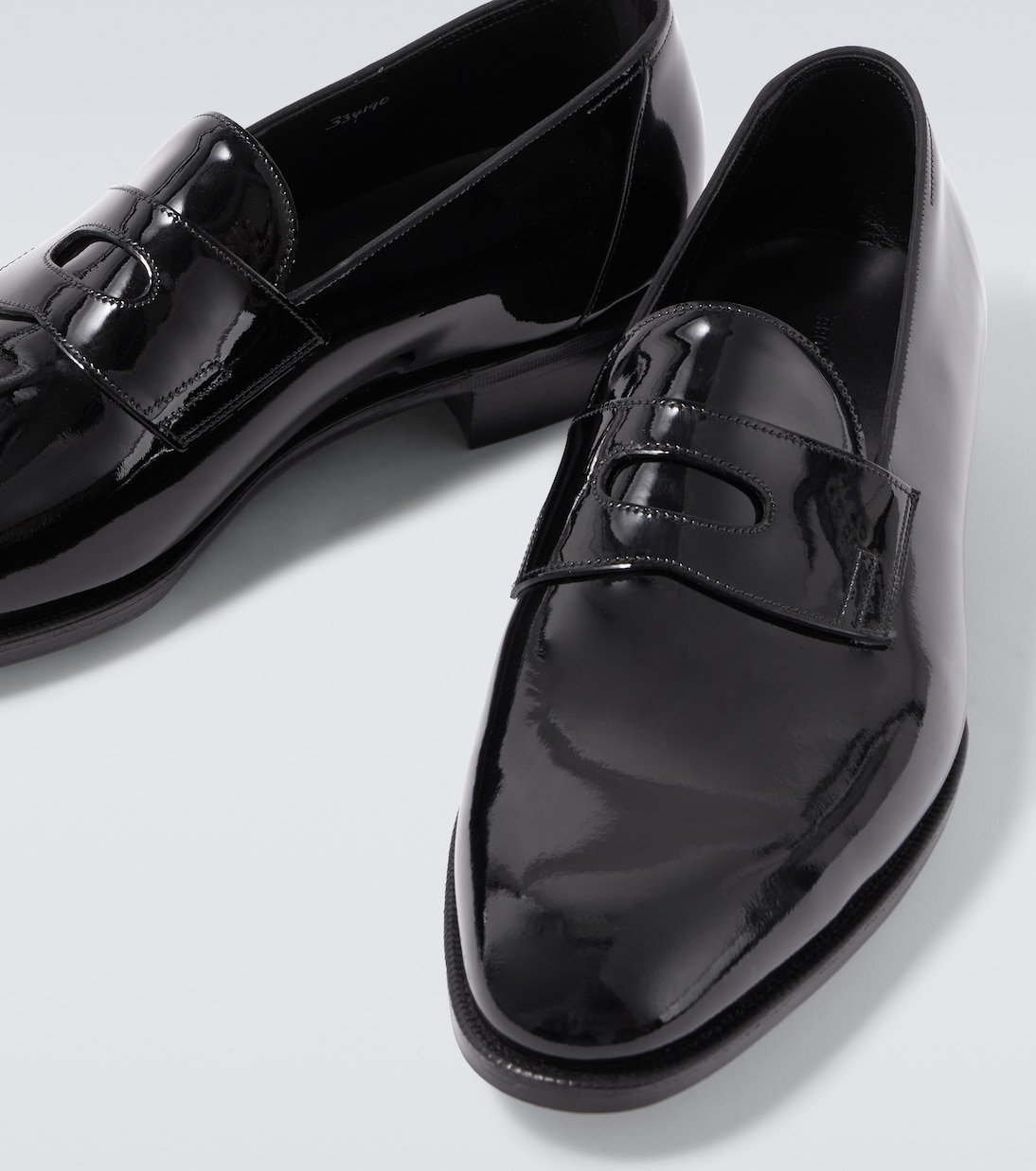 Jamie patent leather penny loafers | John Lobb