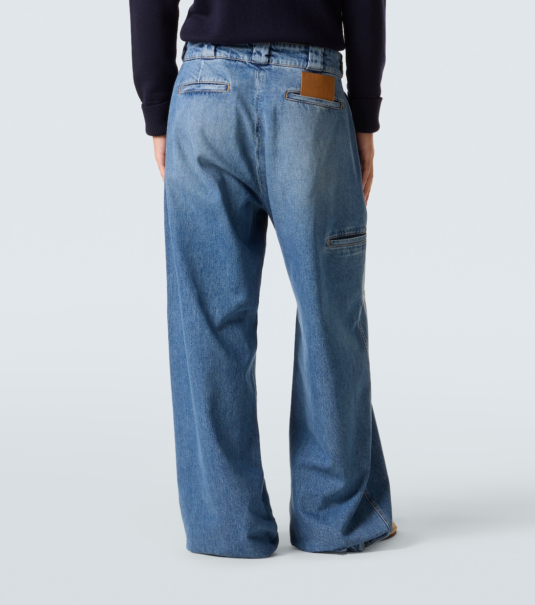 Faded wide-leg jeans | Plan C