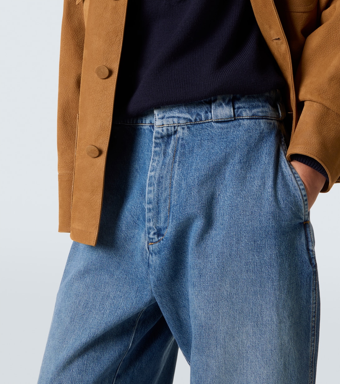 Faded wide-leg jeans | Plan C