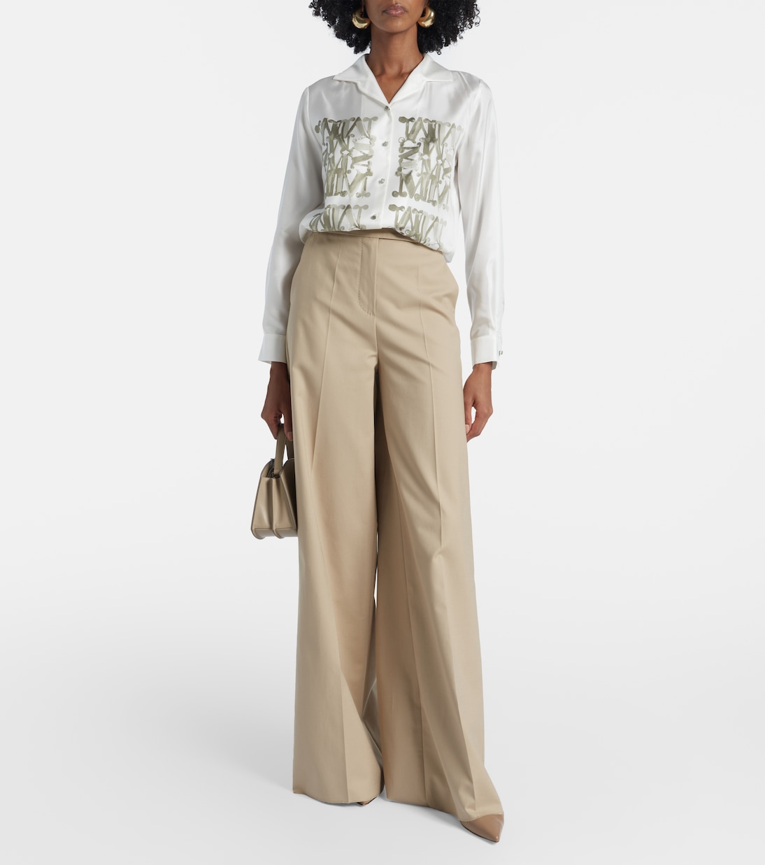 Weite Hose aus einem Baumwollgemisch | Max Mara