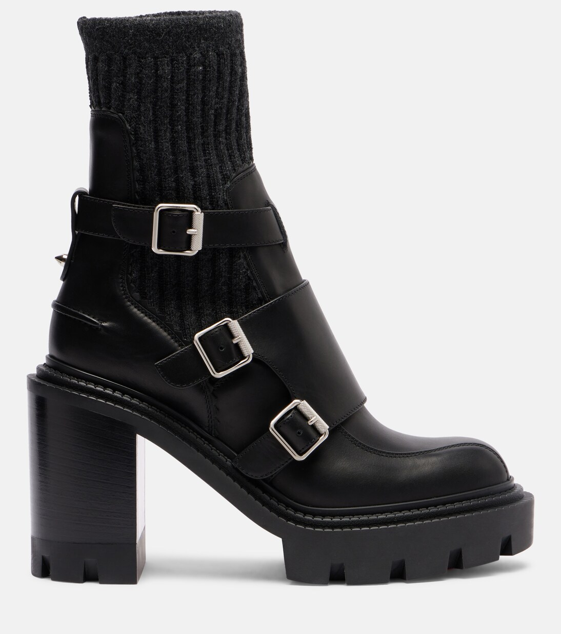 Cortinetta College 100 leather ankle boots | Christian Louboutin
