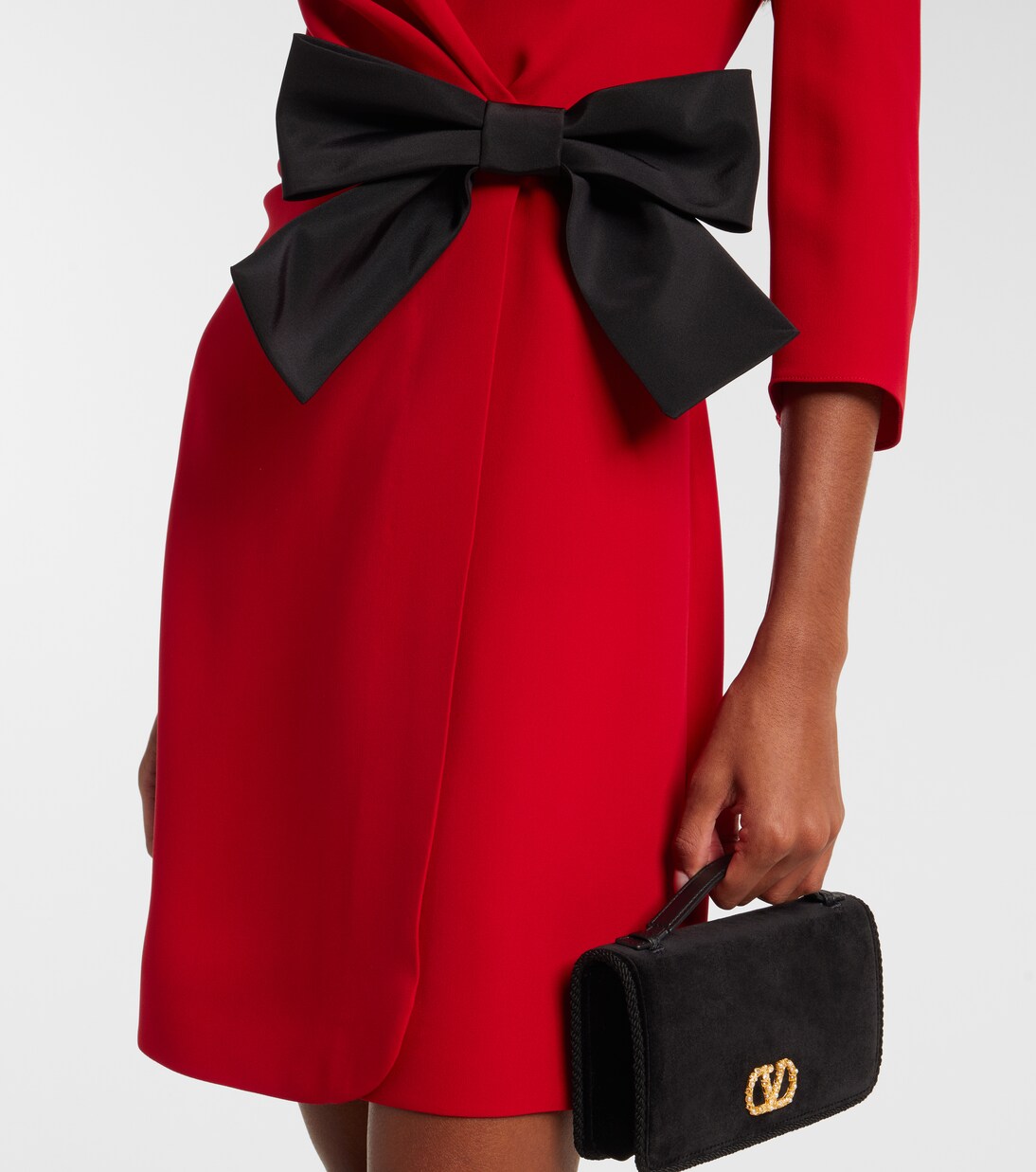Bow-detail silk minidress | Valentino