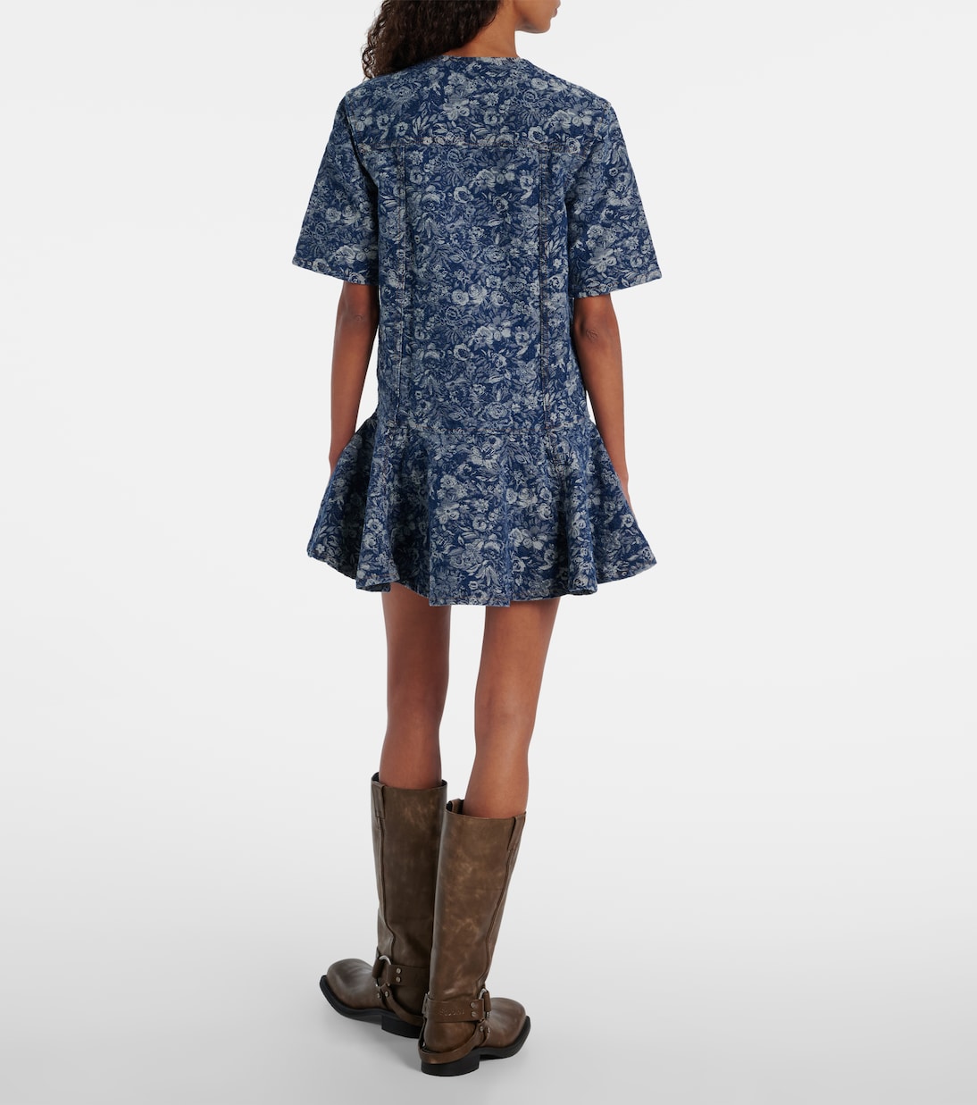 Peplum Tapestry minidress | Ganni