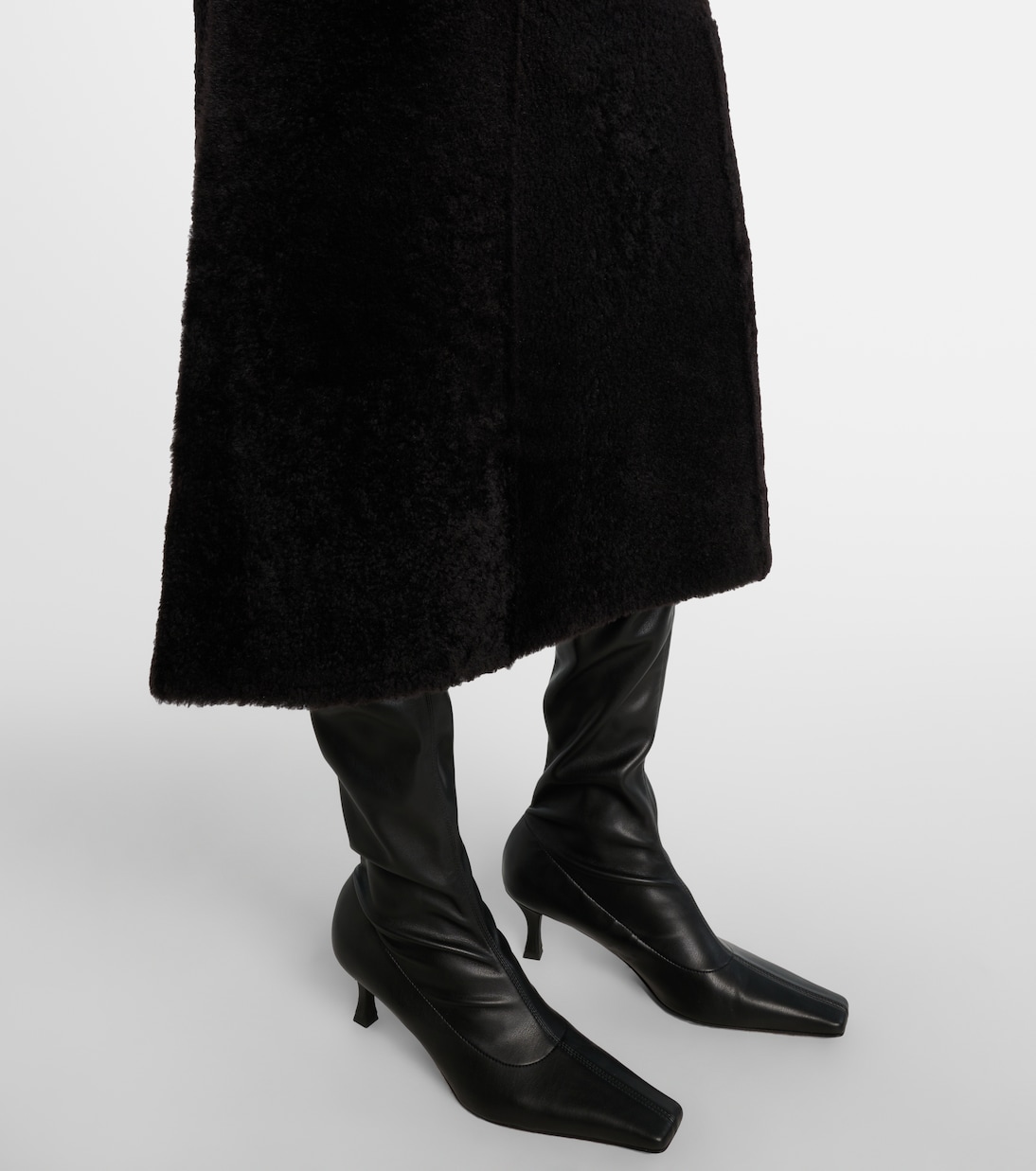 Shearling maxi skirt | Yves Salomon