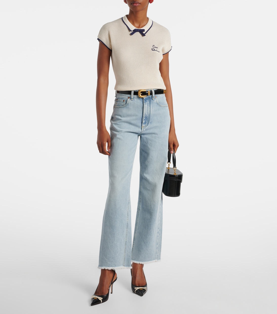 Mid-rise straight jeans | Valentino
