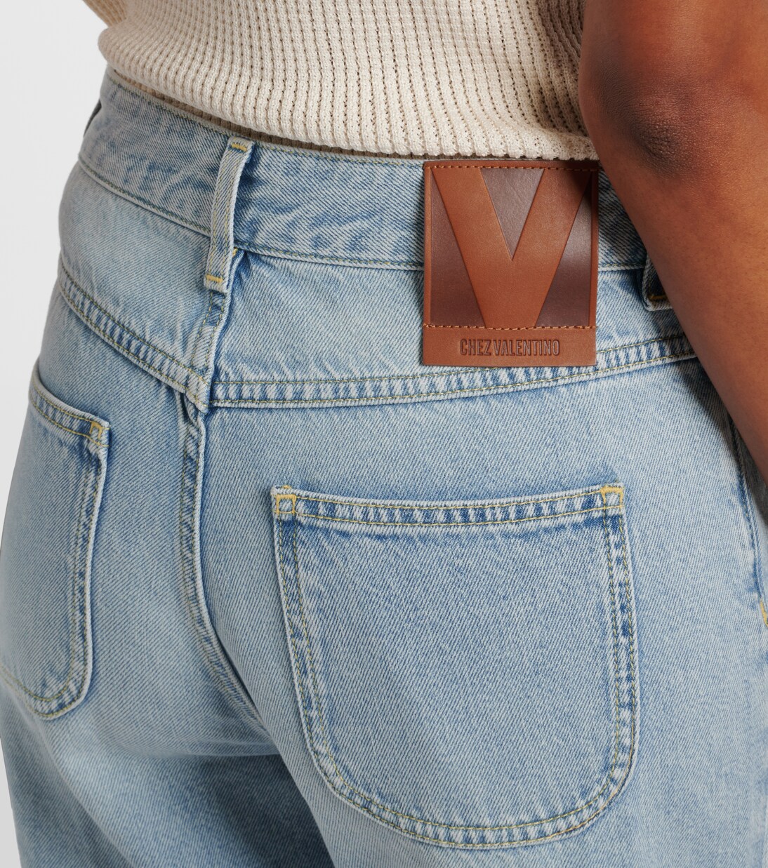 Mid-rise straight jeans | Valentino