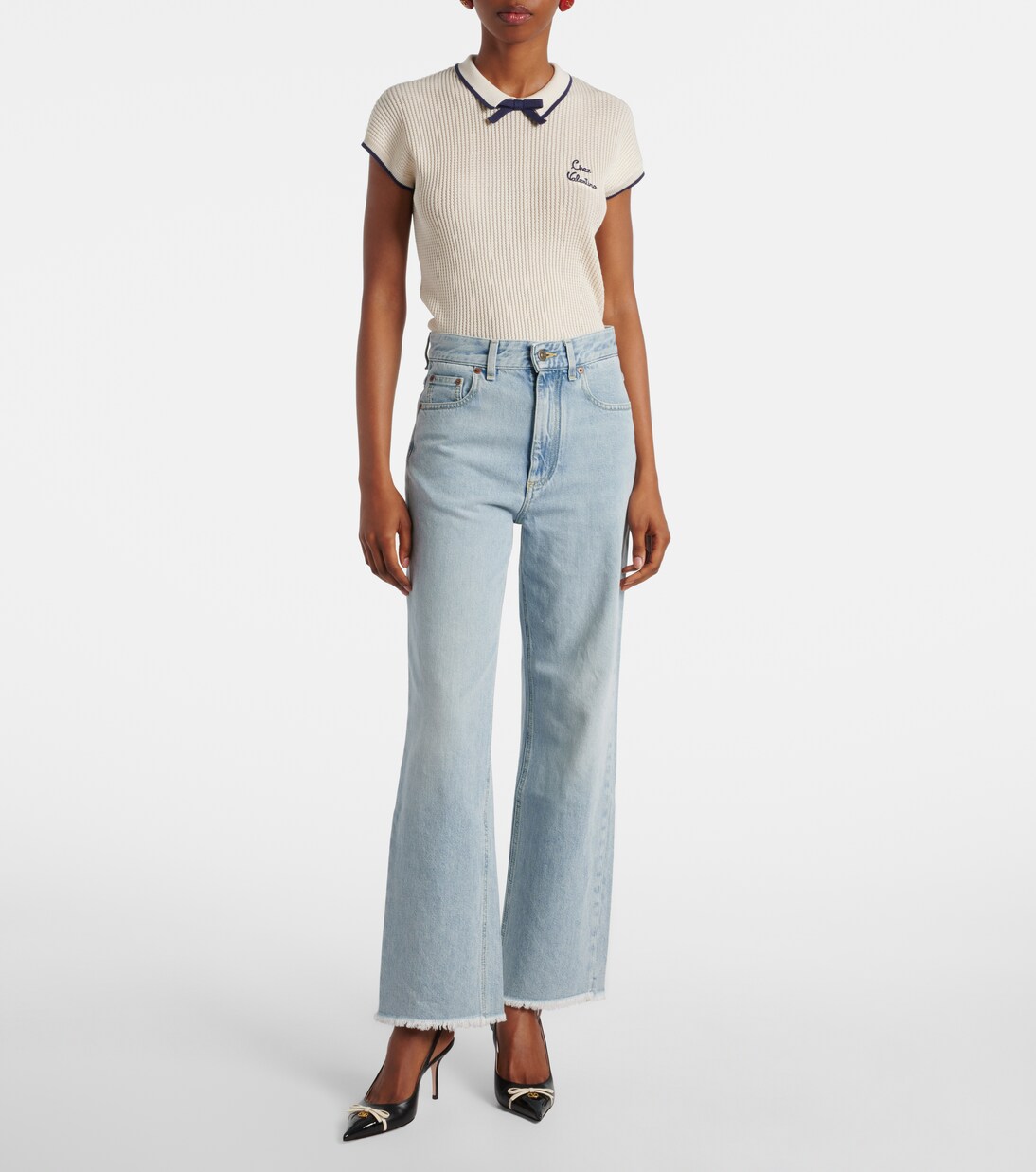 Mid-rise straight jeans | Valentino