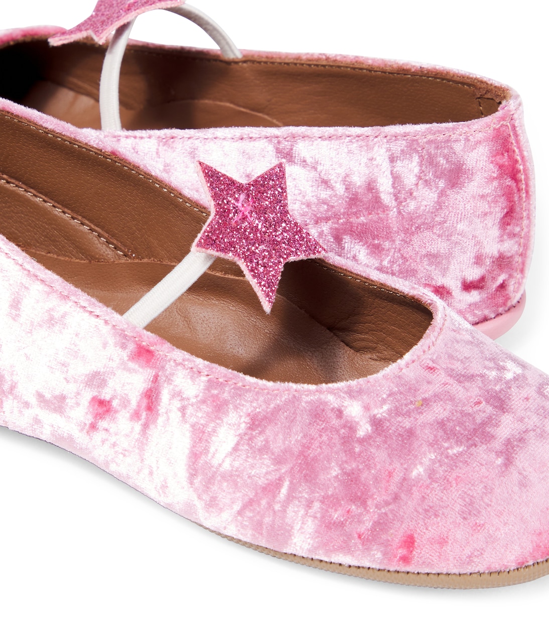 Appliqué velvet ballet flats | PèPè