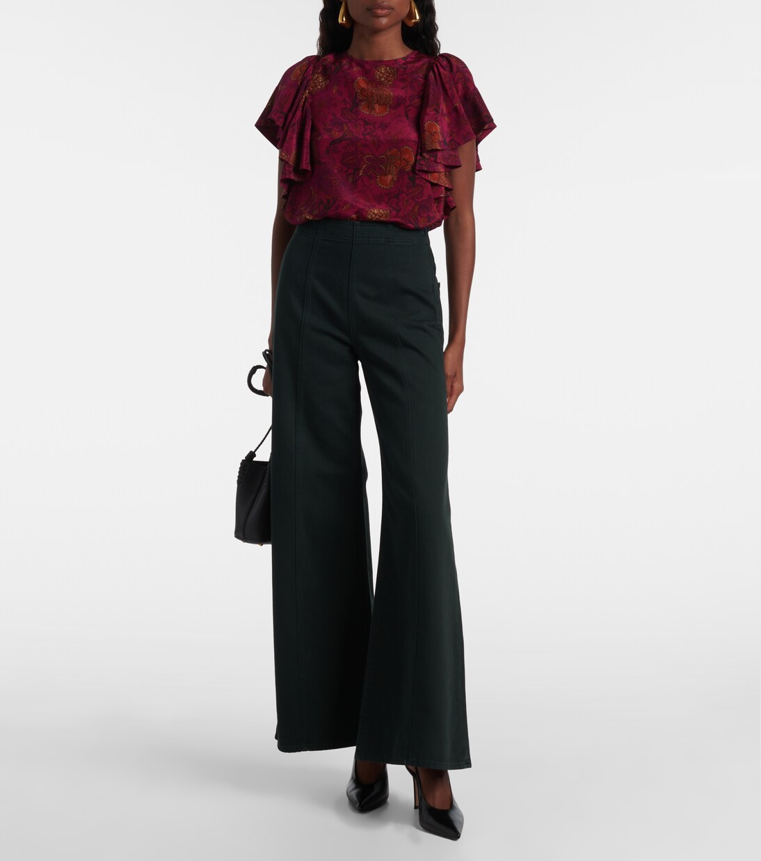 Bianca high-rise cotton wide-leg pants | Ulla Johnson