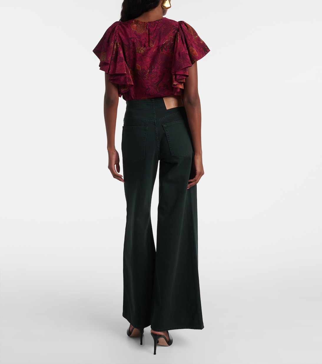 Bianca high-rise cotton wide-leg pants | Ulla Johnson