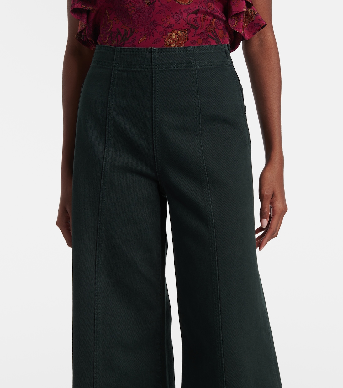 Bianca high-rise cotton wide-leg pants | Ulla Johnson