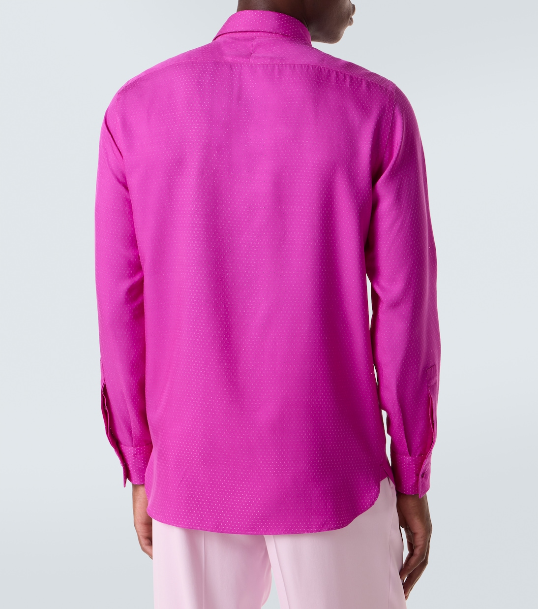 Perforated silk twill shirt | Tom Ford