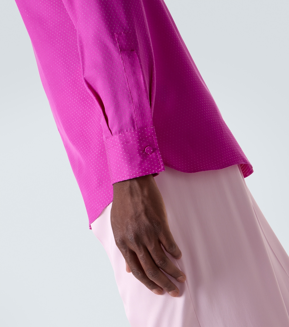 Perforated silk twill shirt | Tom Ford