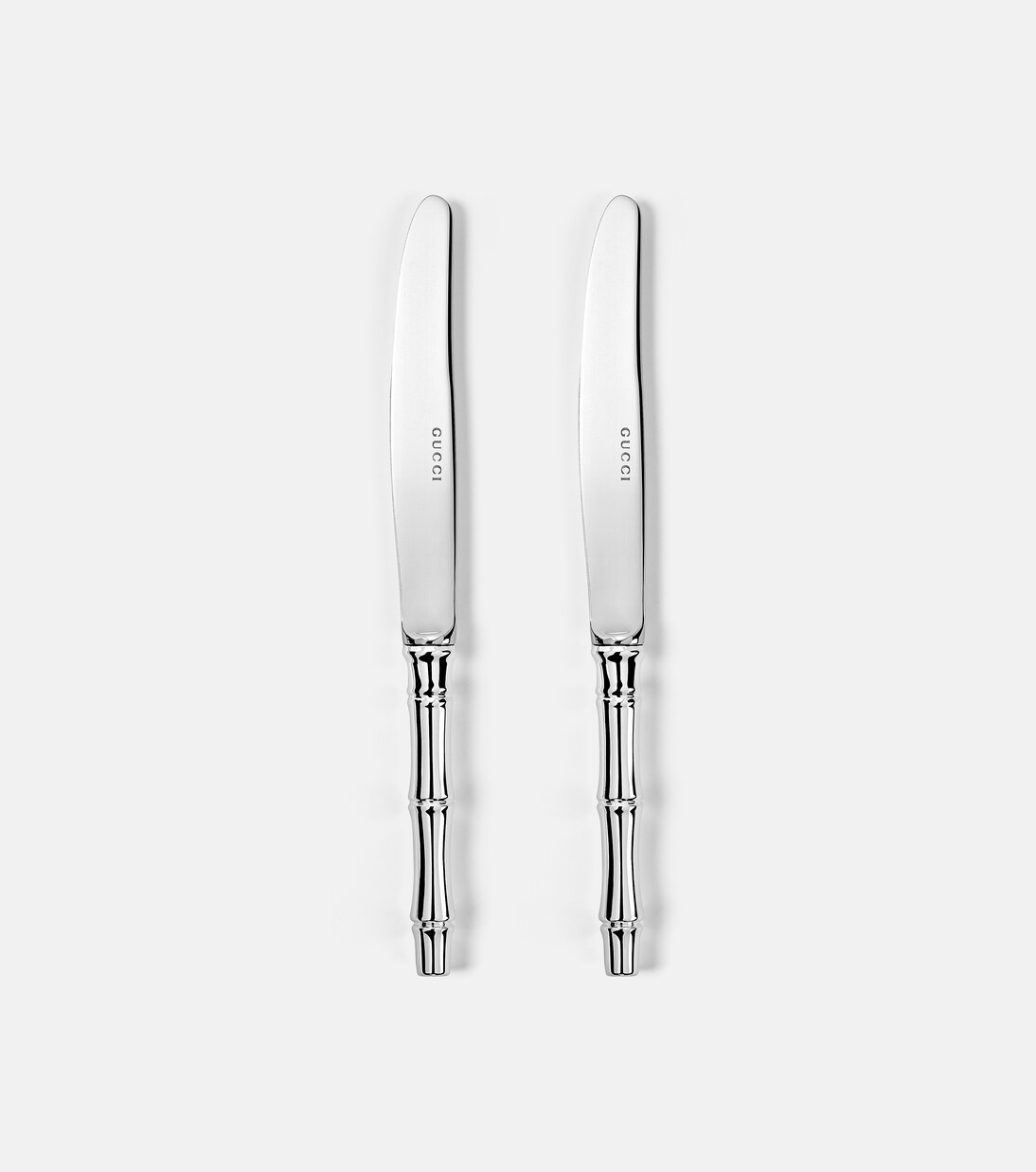 طقم سكاكين مطلي بالفضة عدد 2 | Gucci