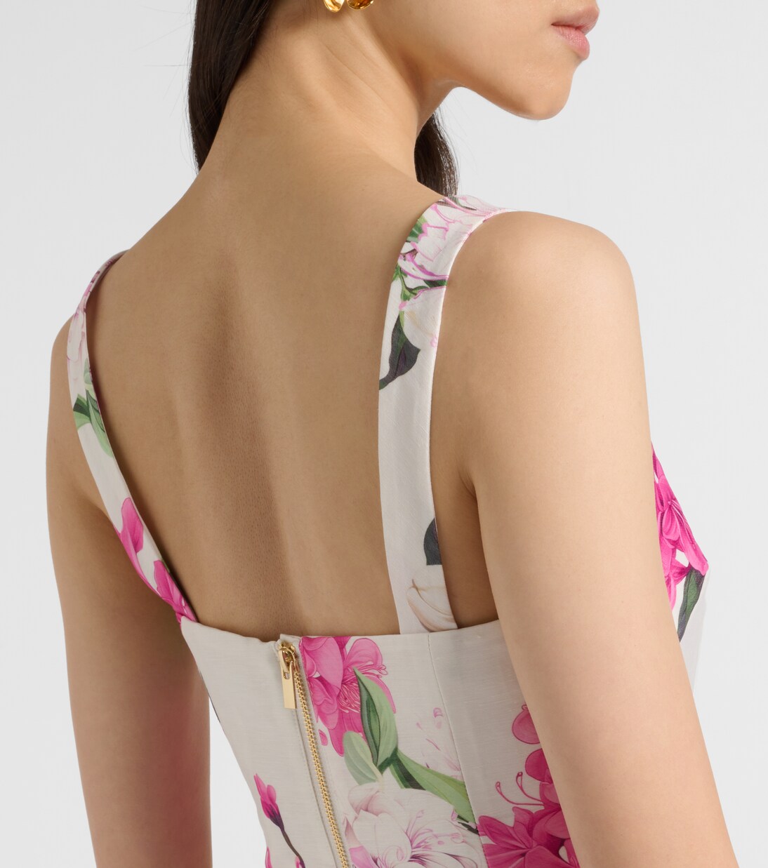 Isadora printed linem-blend top | Leo Lin