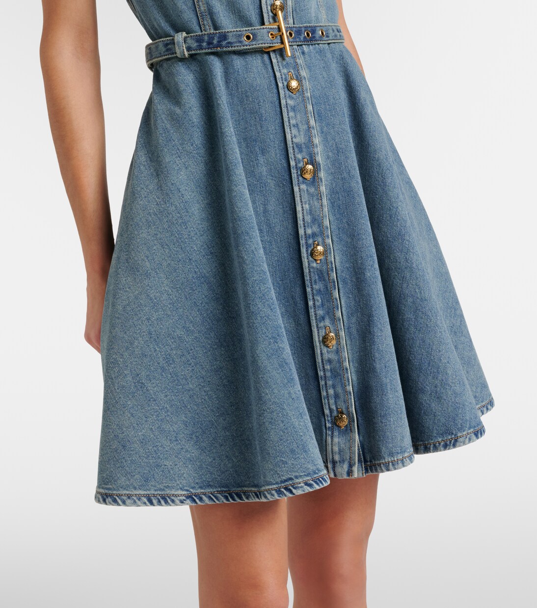 Belted denim shirt dress | McQueen