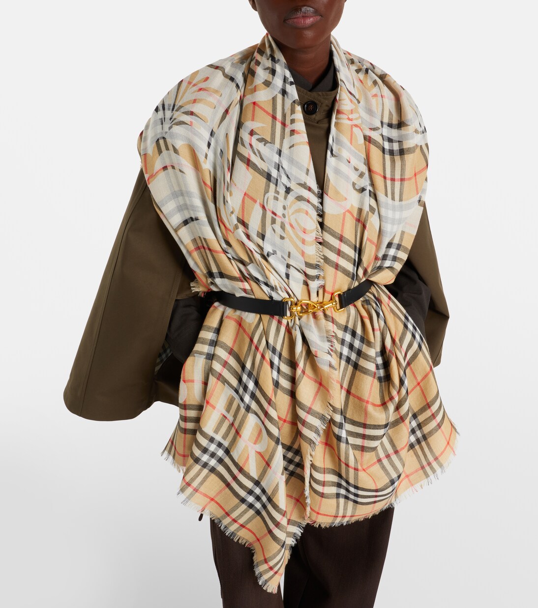 EKD Burberry Check wool and silk scarf | Burberry