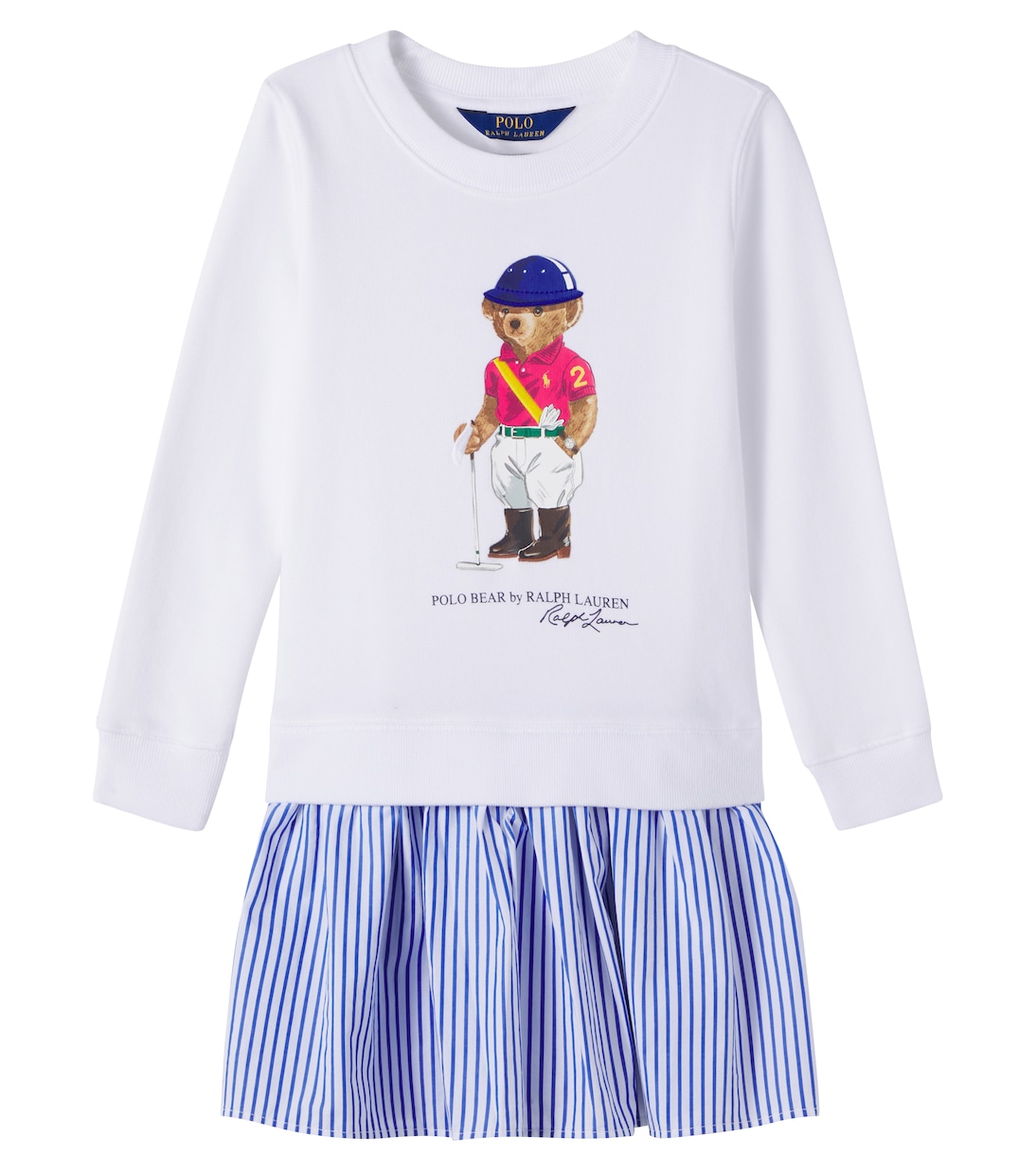 Polo Bear paneled dress | Polo Ralph Lauren Kids