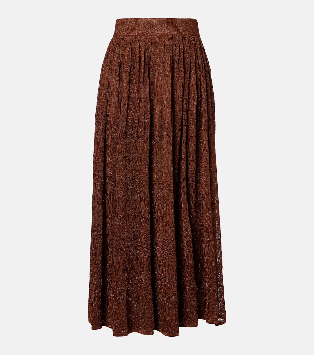 Awaken lamé lace midi skirt | Zimmermann