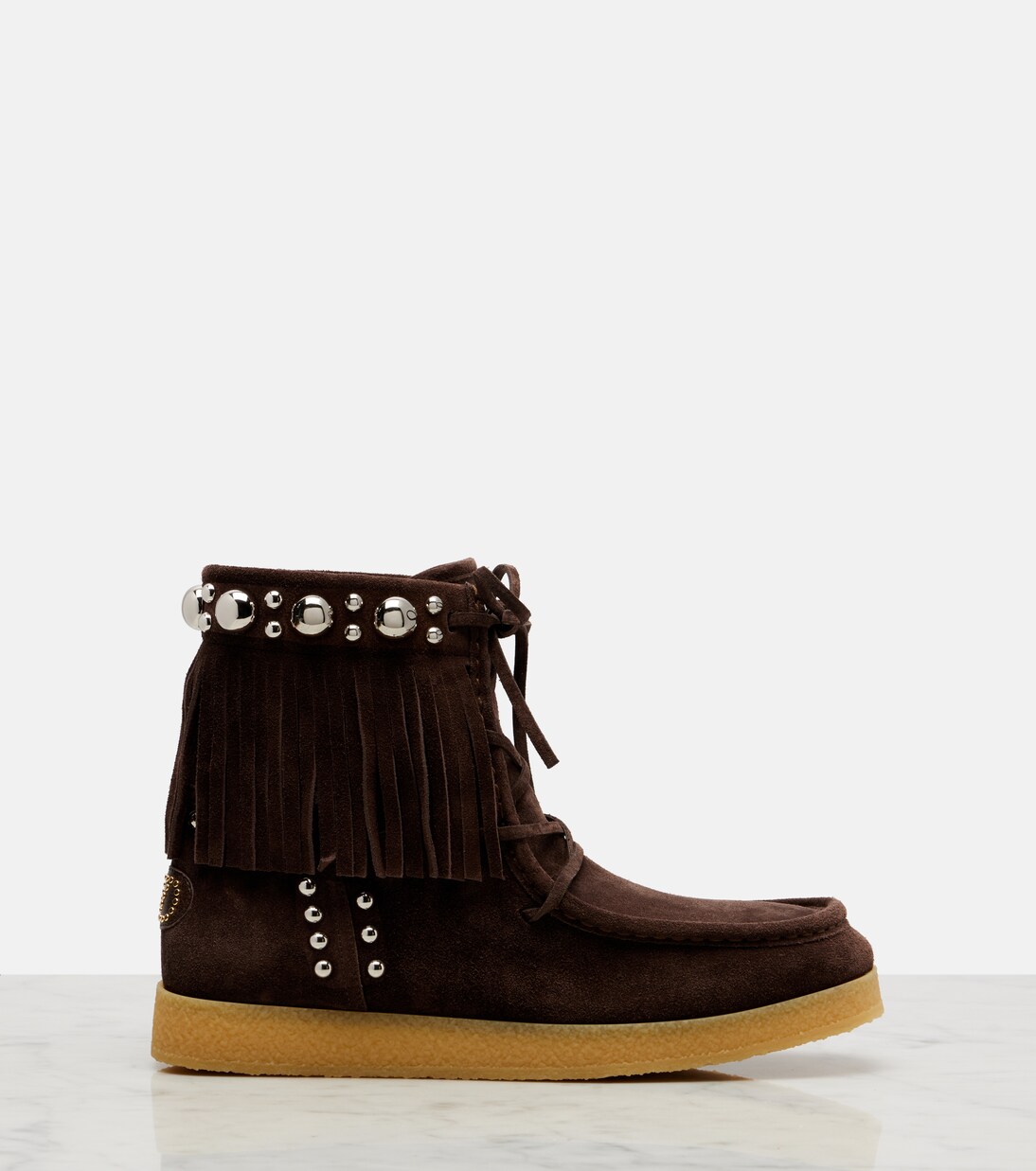 Bottines en daim Nellcôte à clous | Valentino Garavani