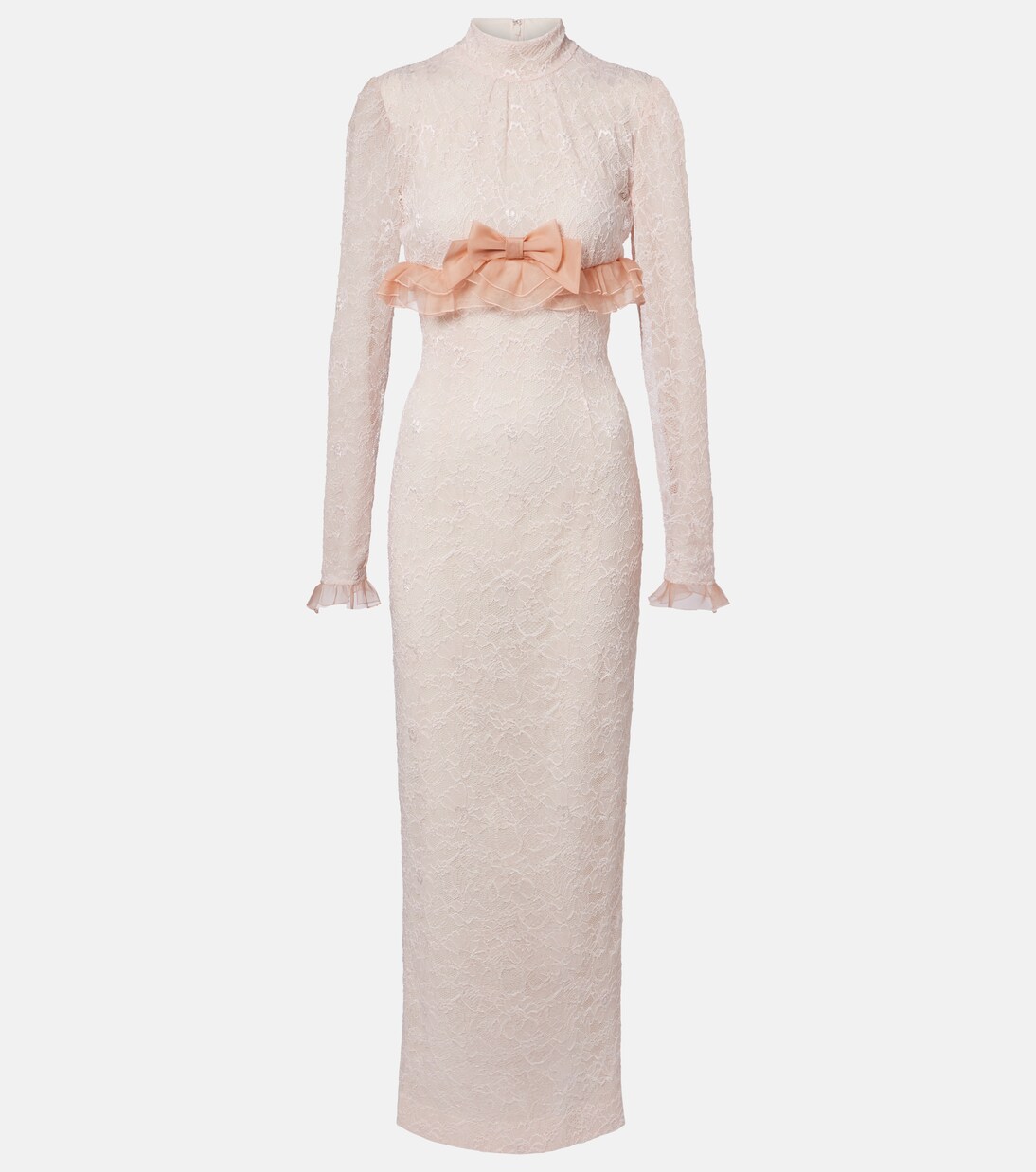 Bow-detail lace gown | Alessandra Rich