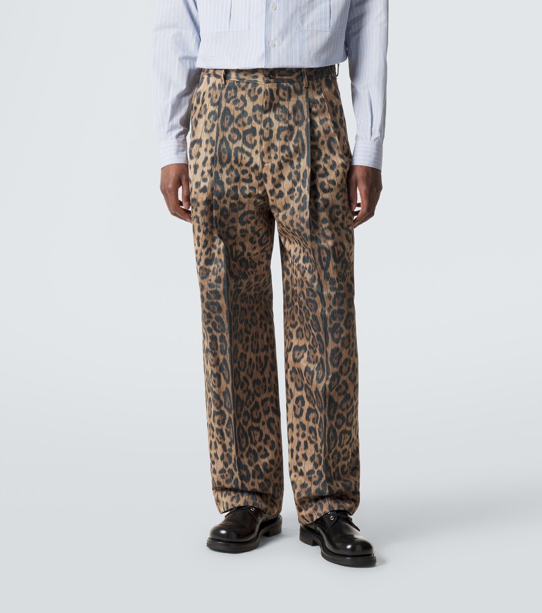 Cotton-blend straight pants | Dolce&Gabbana