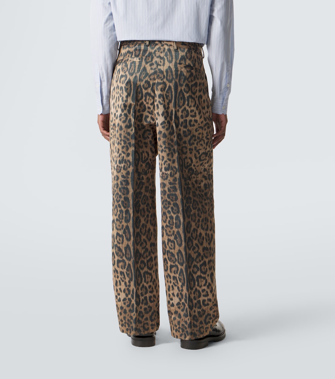 Cotton-blend straight pants | Dolce&Gabbana