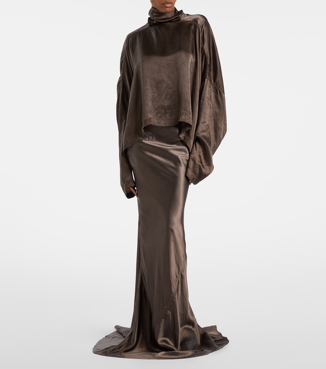 Satin maxi skirt | Rick Owens