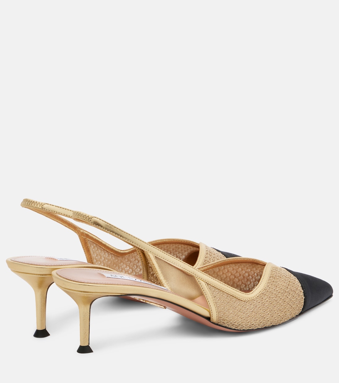 Slingback-Pumps Gia 50 aus Mesh | Aquazzura