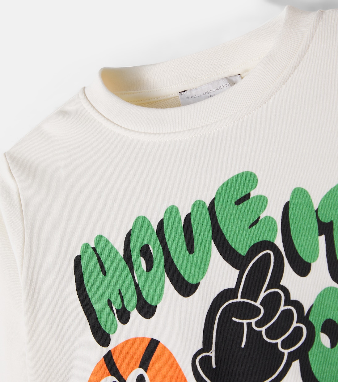 Printed cotton jersey sweatshirt | Stella McCartney Kids