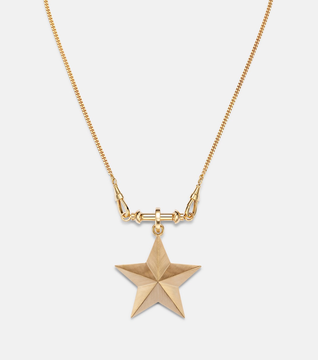 Connector 18kt gold charm necklace with jasper and diamonds | Marie Lichtenberg