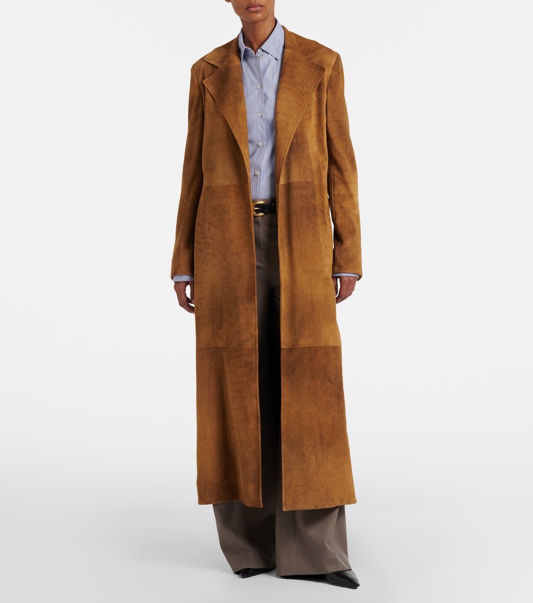 Raisa suede coat | The Row