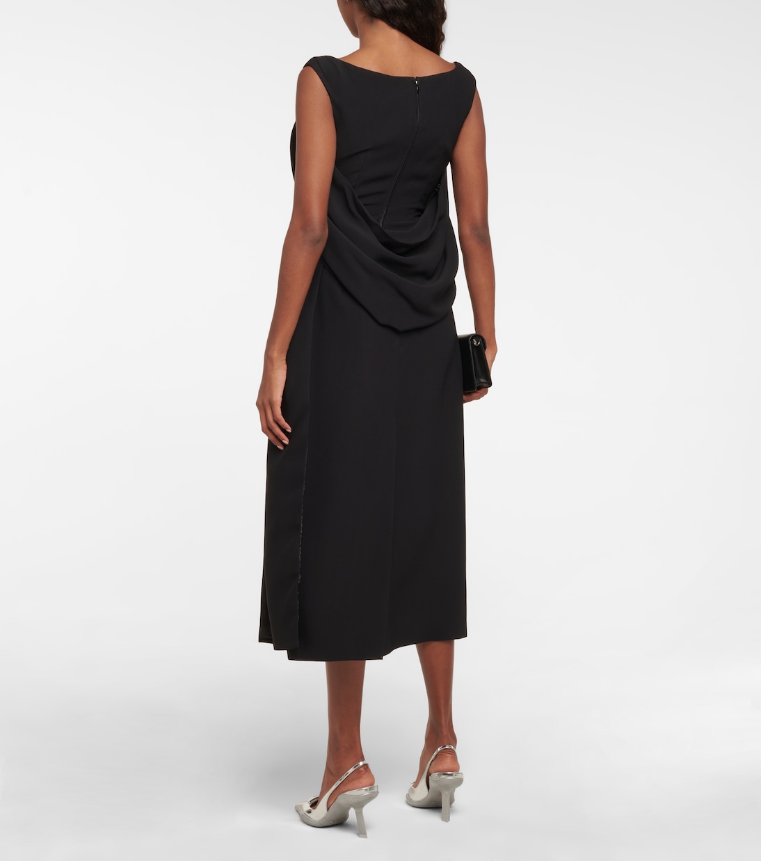 Abito midi in crêpe | Prada