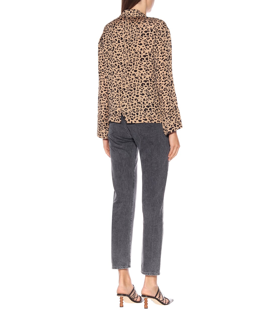 Bedruckte Bluse Moxie aus Crêpe | Baum und Pferdgarten